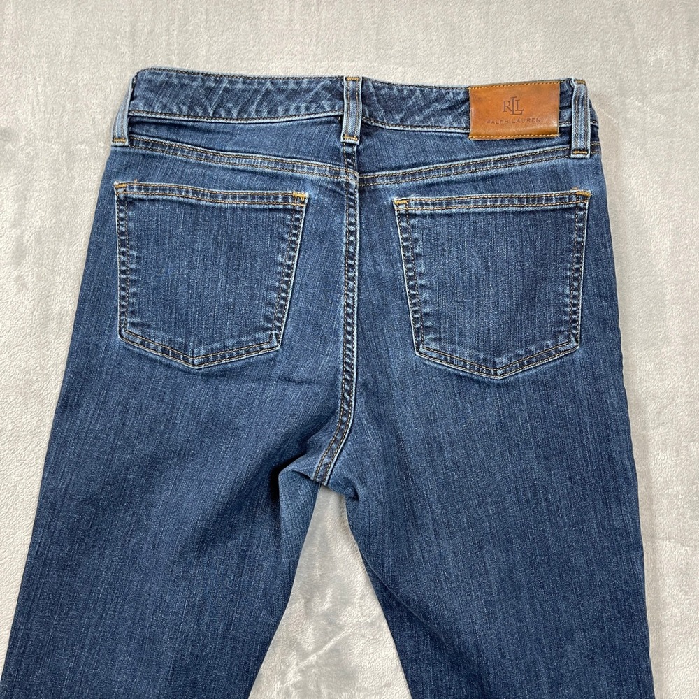 Lauren Ralph Lauren Womens Straight Leg Jeans Blue Medium Wash Size 4 29x30 - Picture 6 of 8